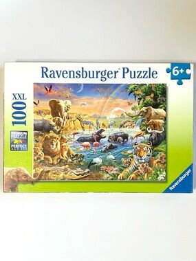 Ravensburger Puzzle “Waterhole” 100 XXL Pieces African Animals Jungle